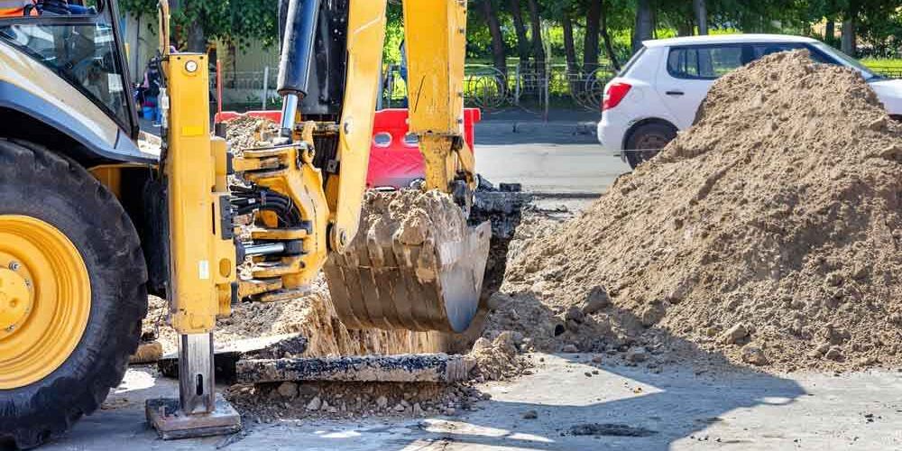 municipal sewer excavation project