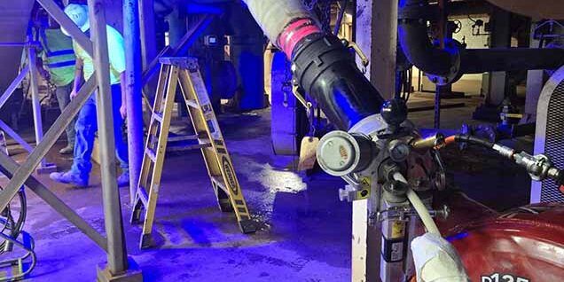 On-site UV curing in action