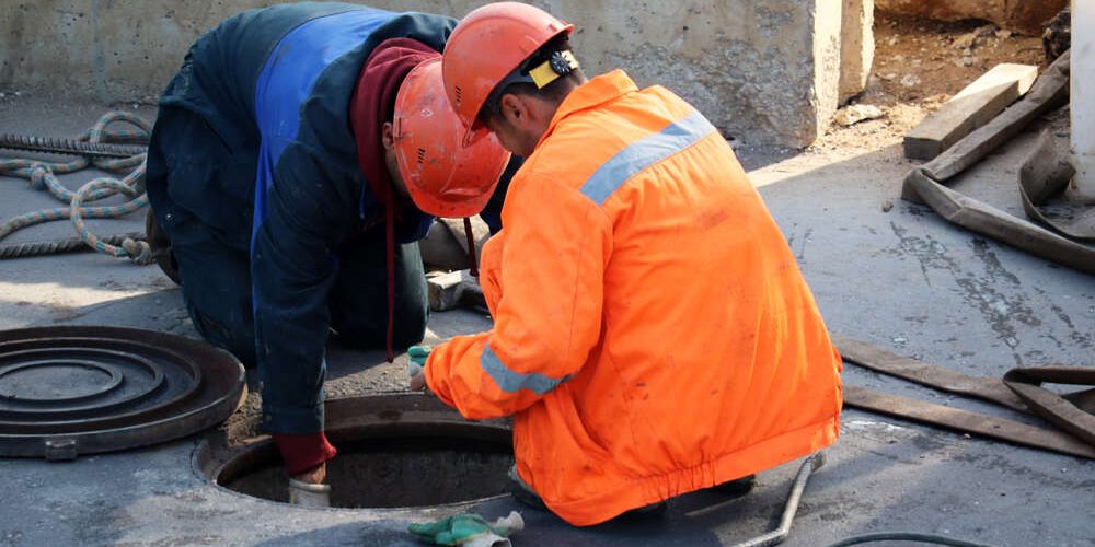 trenchless manhole repair work